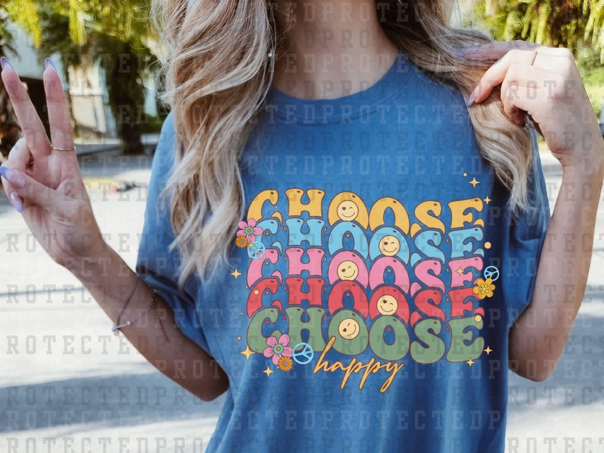 CHOOSE HAPPY - DTF TRANSFERS