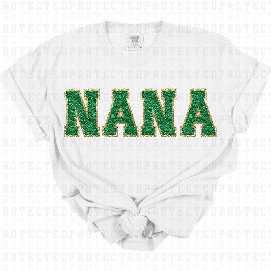 NANA *FAUX SEQUIN+FAUX CHENILLE* - DTF TRANSFER