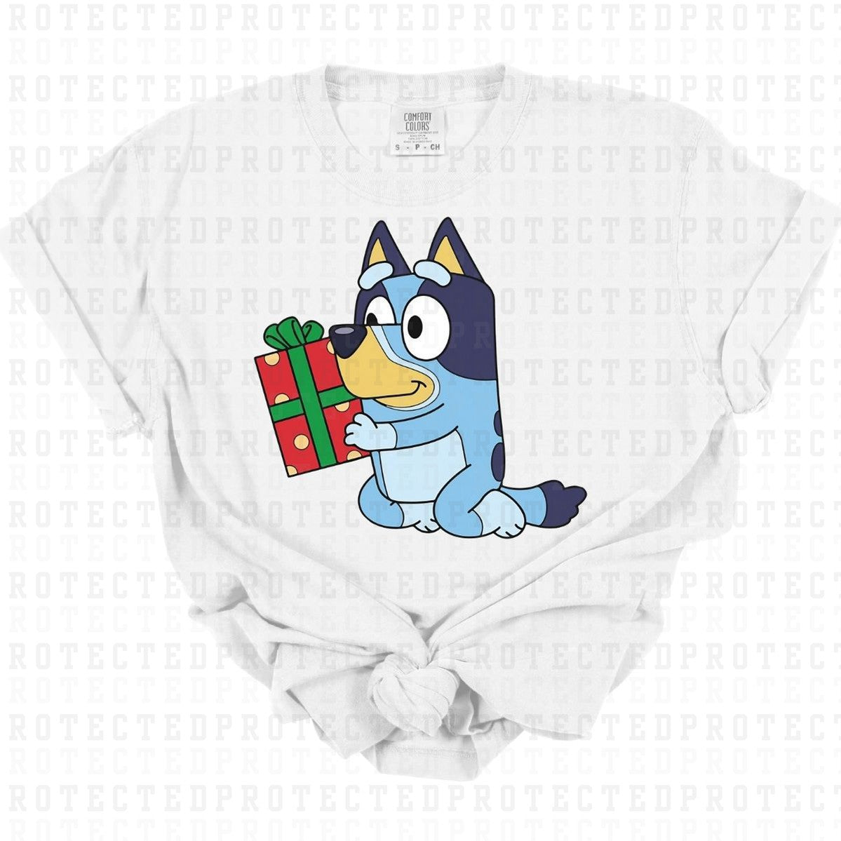 BLUE DOG CHRISTMAS - DTF TRANSFER