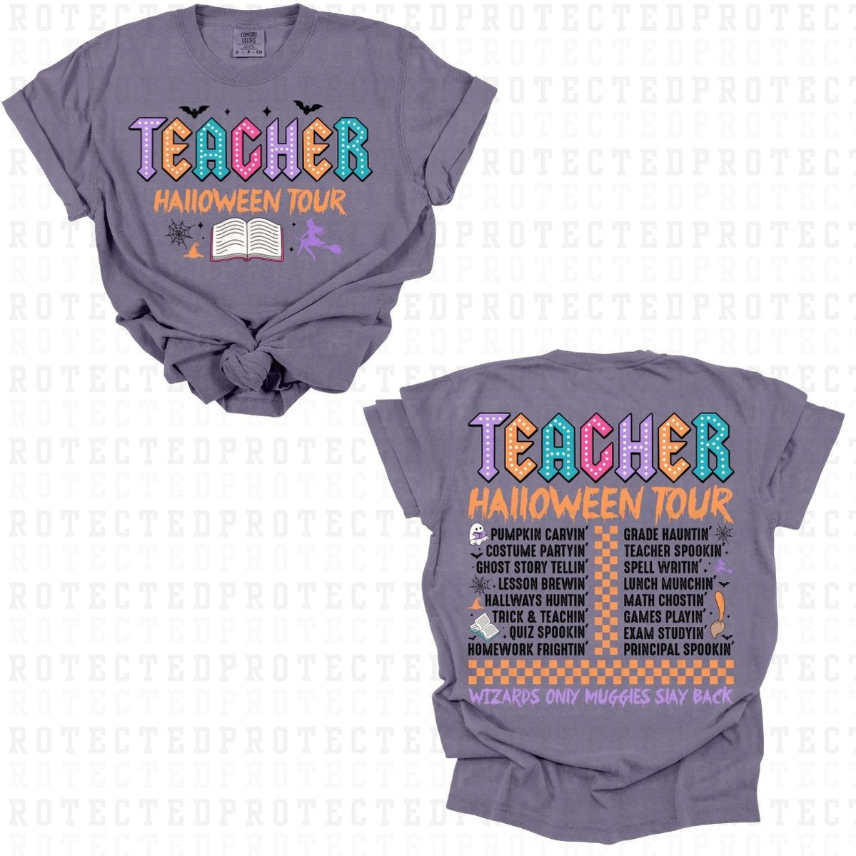 TEACHER HALLOWEEN TOUR (FULL FRONT/FULL BACK)