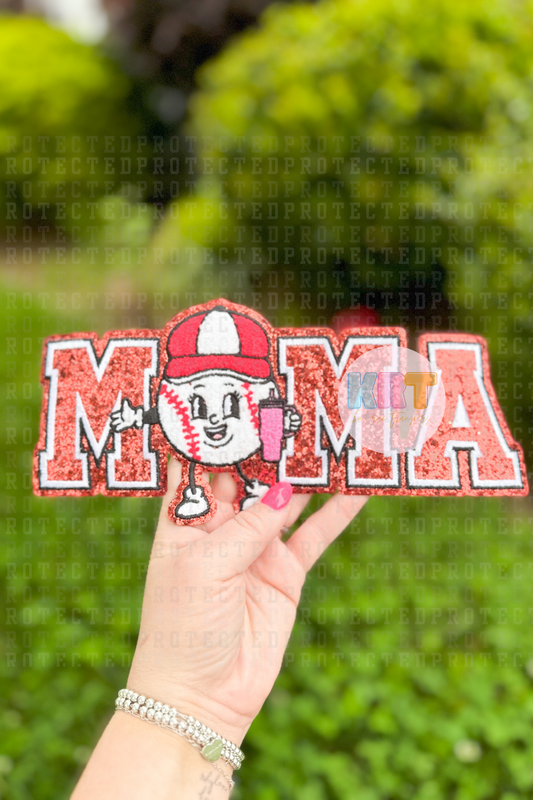 BASEBALL MAMA - CHENILLE PATCH