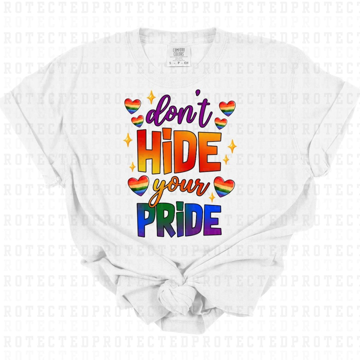 DONT HIND YOUR PRIDE - DTF TRANSFER