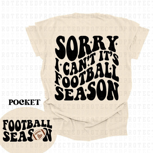 FOOTBALL SEASON (POCKET+BACK) - DTF TRANSFER