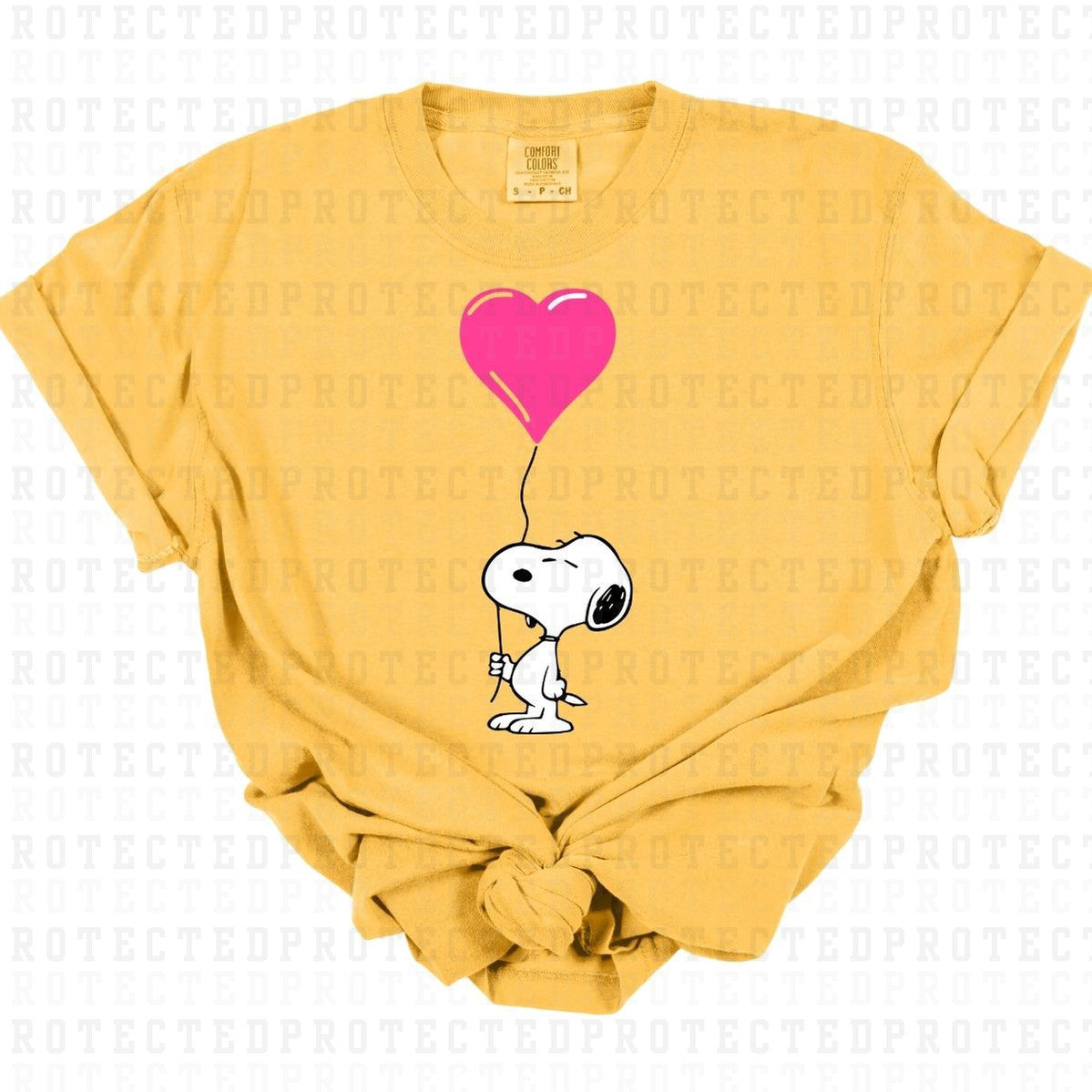 DOG W/ HEART BALLOON *PEANUTS* DTF TRANSFER