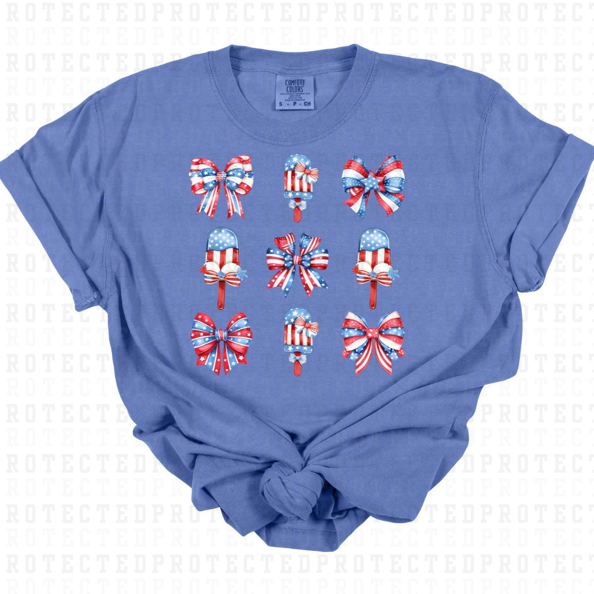 COQUETTE PATRIOTIC ICE POPS & BOWS - DTF TRANSFER