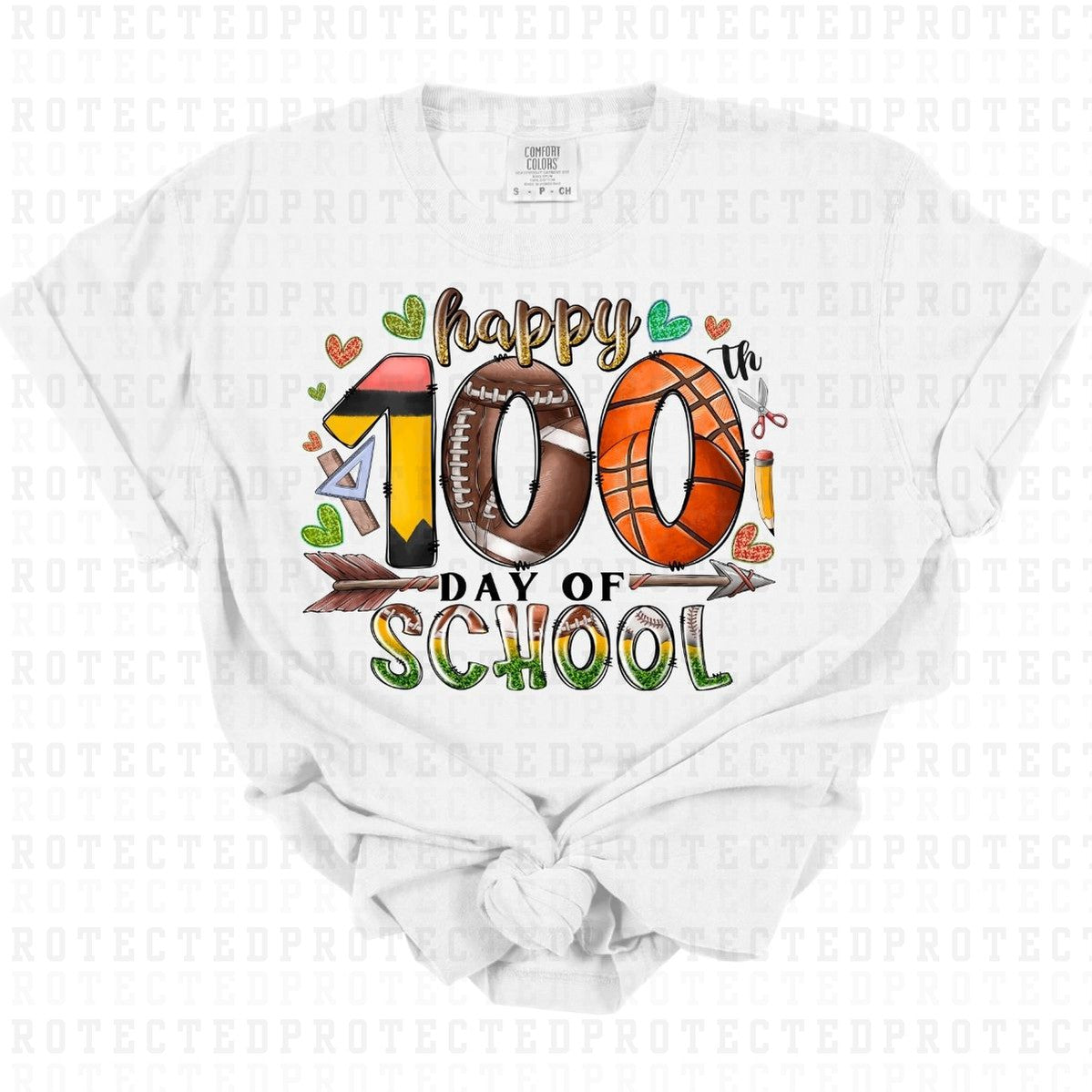 HAPPY 100TH DAY OF SCHOOL - DTF TRANSFER