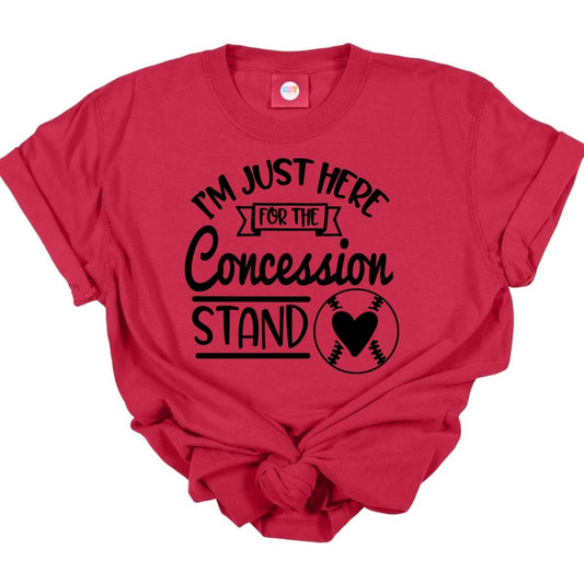 IM JUST HERE FOR THE CONCESSION STAND *SINGLE COLOR* - DTF TRANSFER