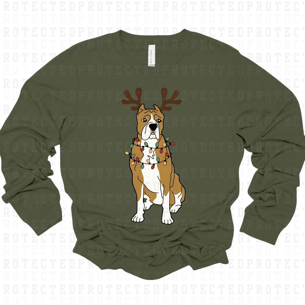 REINDEER PITBULL - DTF TRANSFER