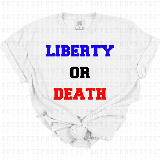 LIBERTY OR DEATH - DTF TRANSFER