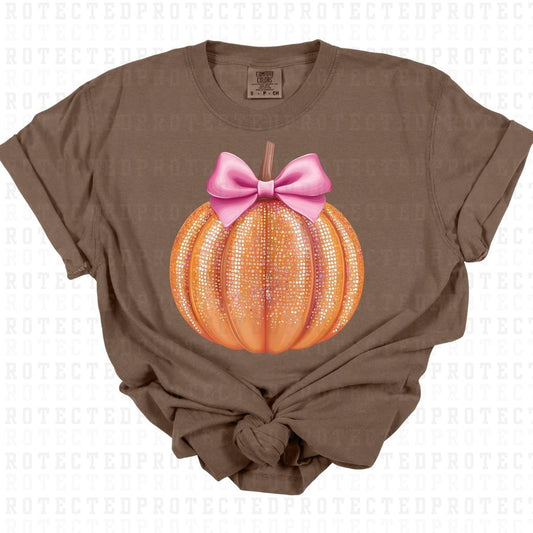 COQUETTE DISCO PUMPKIN *FAUX SEQUIN* - DTF TRANSFER