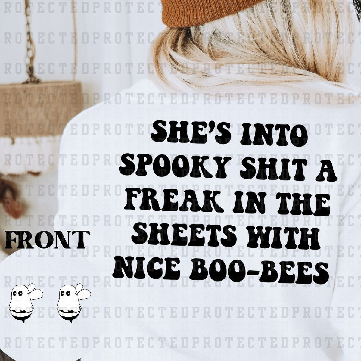 NICE BOO-BEES (POCKET+BACK) - DTF TRANSFER