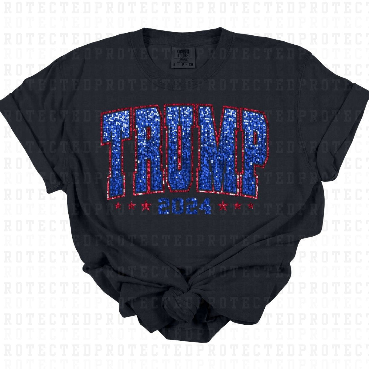 TRUMP 2024 *FAUX SEQUIN* - DTF TRANSFER