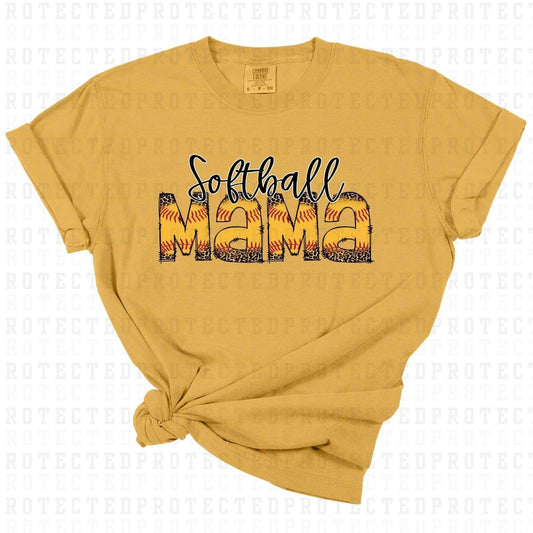 SOFTBALL MAMA *BLACK* - DTF TRANSFER