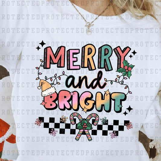 MERRY & BRIGHT - DTF TRANSFER