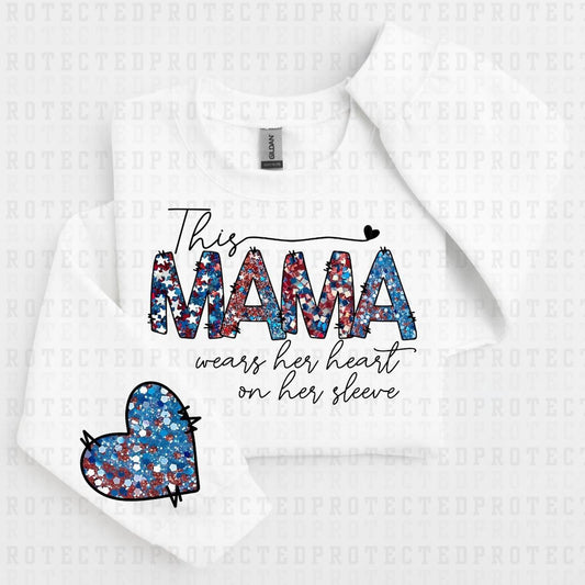 THIS MAMA *FAUX SEQUIN - SLEEVE DESIGN COMES IN 4"* (FULL FRONT/1 SLEEVE) - DTF TRANSFER