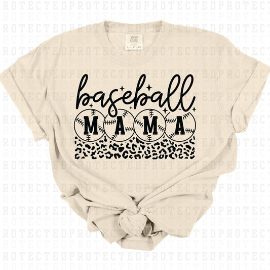 BASEBALL MAMA *BLACK - SINGLE COLOR* - DTF TRANSFER