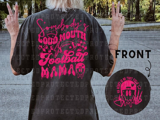 FOOTBALL MAMA (SINGLE COLOR/POCKET/BACK) - DTF TRANSFER