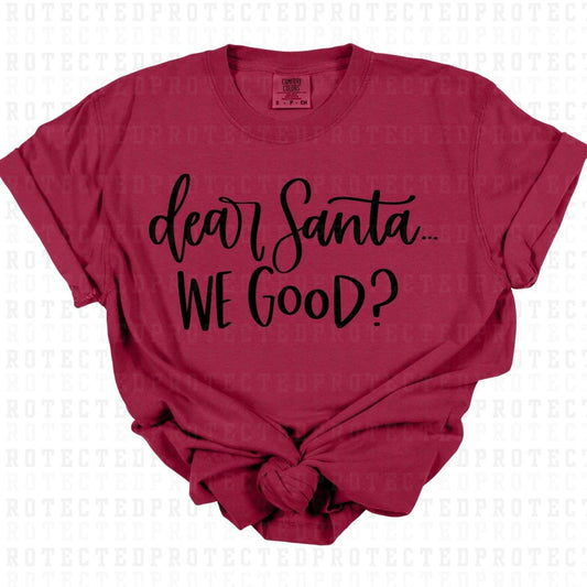 DEAR SANTA *SINGLE COLOR* - DTF TRANSFER