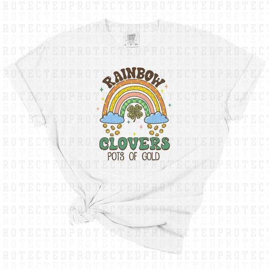 RAINBOW CLOVERS POTS OF GOLD - DTF TRANSFER