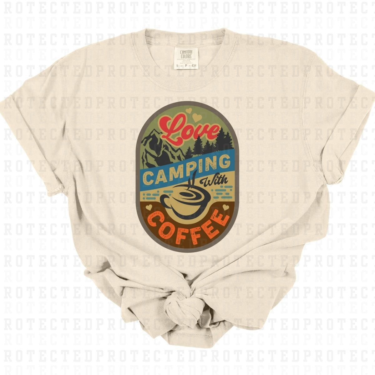 CAMPING WITH COFFEE - DTF TRANSFER