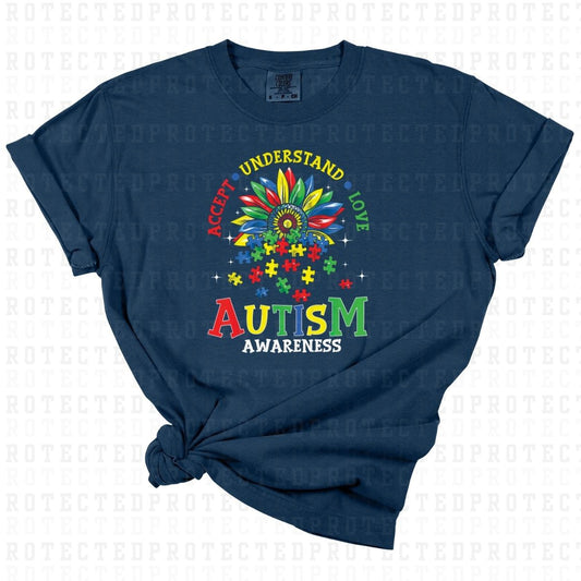 ACCEPT UNDERSTAND LOVE AUTISM AWARENESS -  DTF TRANSFER