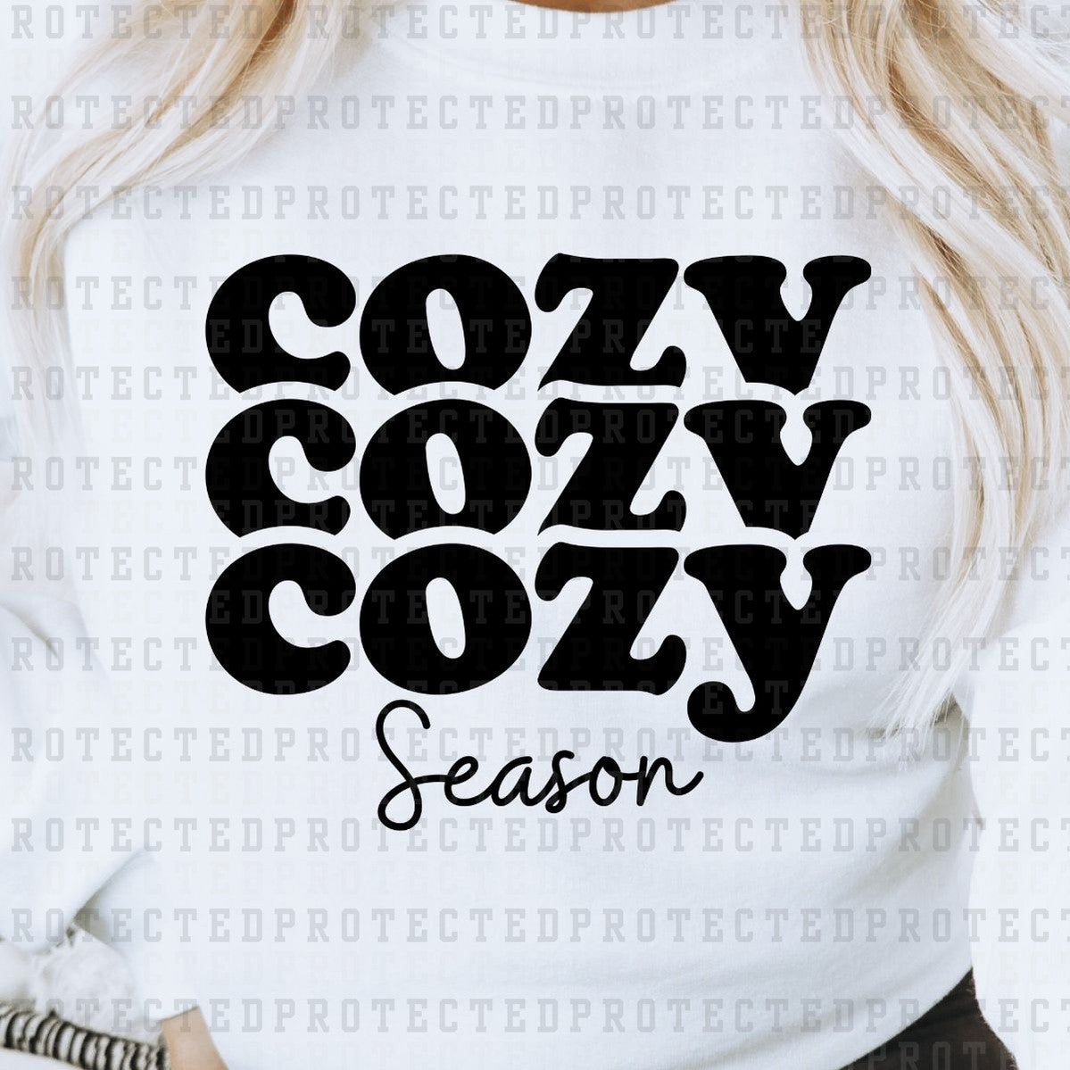 COZY SEASON *SINGLE COLOR* - DTF TRANSFER