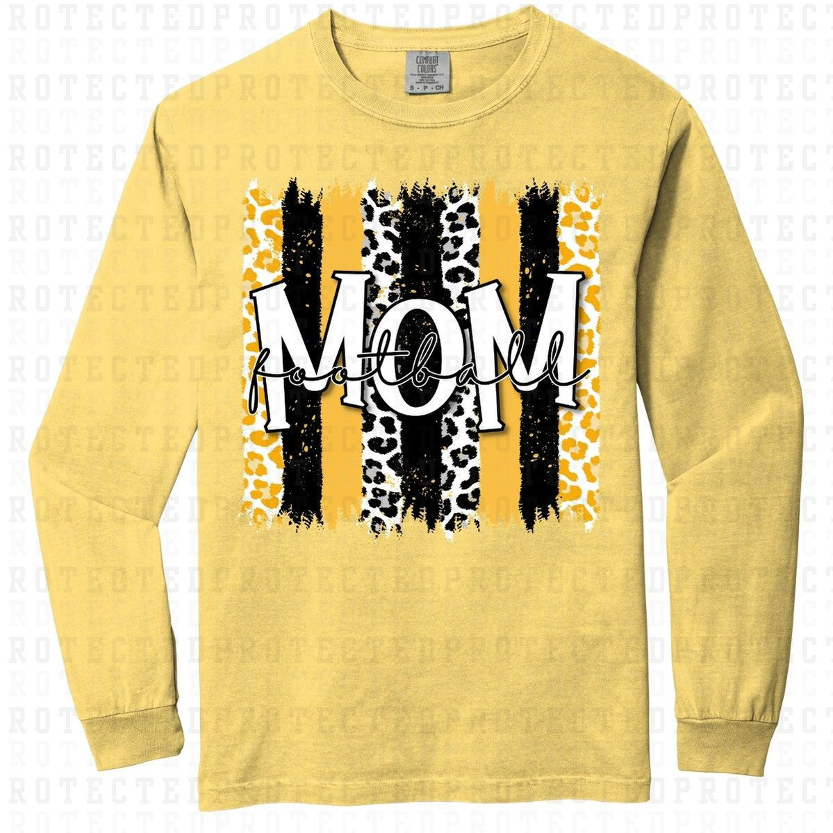 FOOTBALL MOM *BLACK AND GOLD* - DTF TRANSFER