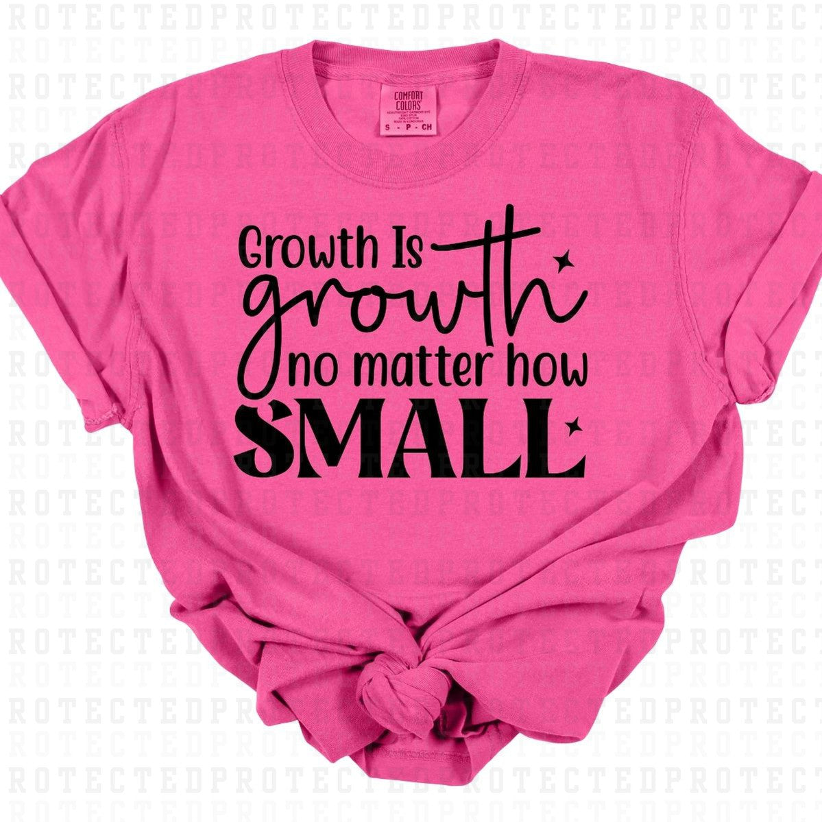 GROWTH IS GROWTH *SINGLE COLOR* - DTF TRANSFER