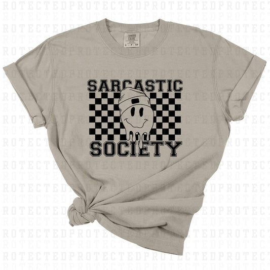 SARCASTIC SOCIETY *SINGLE COLOR* - DTF TRANSFERD