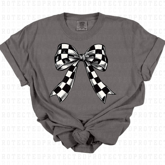 COQUETTE CHECKERED BOW - DTF TRANSFER