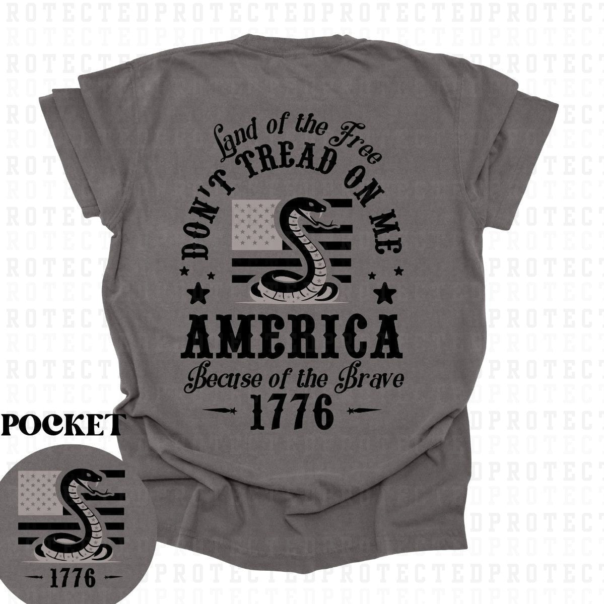 1776 (POCKET/BACK) - DTF TRANSFER