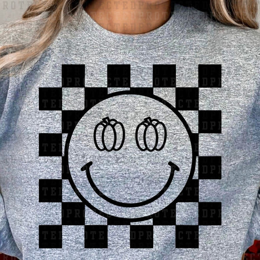 PUMPKIN EYES SMILEY *SINGLE COLOR* - DTF TRANSFER