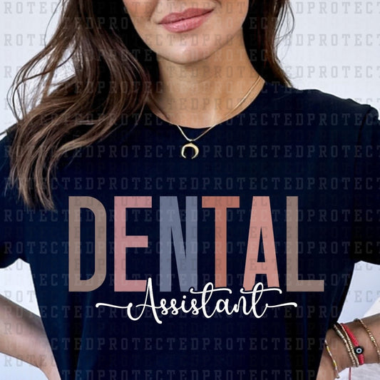 DENTAL ASSISTANT *WHITE* - DTF TRANSFER