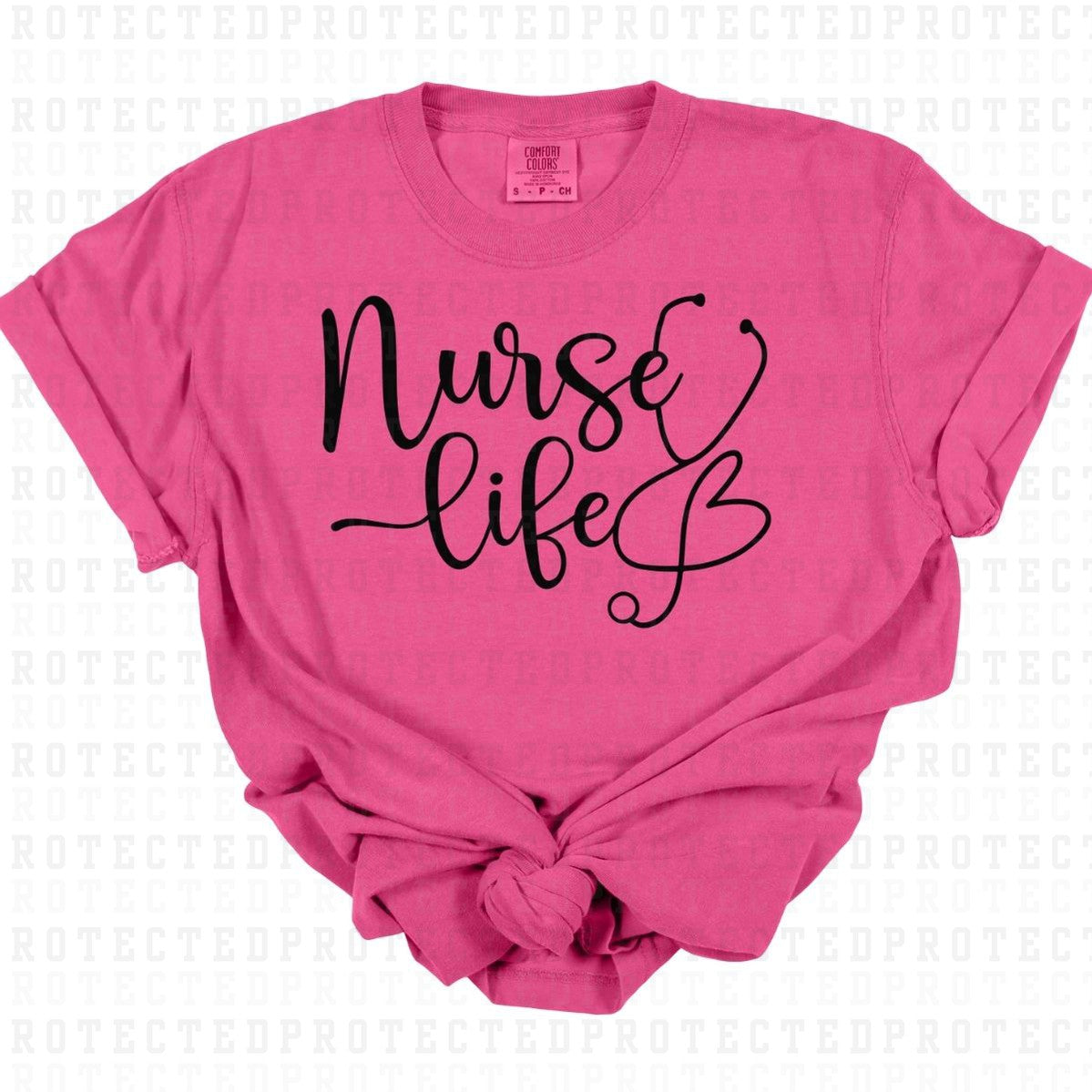 NURSE LIFE *SINGLE COLOR* - DTF TRANSFER