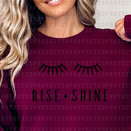 RISE + SHINE *SINGLE COLOR* - DTF TRANSFER