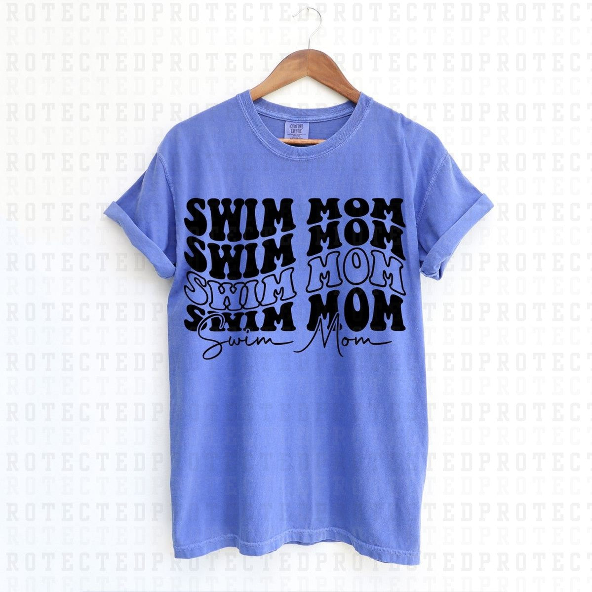 SWIM MOM *SINGLE COLOR* - DTF TRANSFER