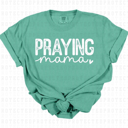 PRAYING MAMA *WHITE - SINGLE COLOR* - DTF TRANSFER