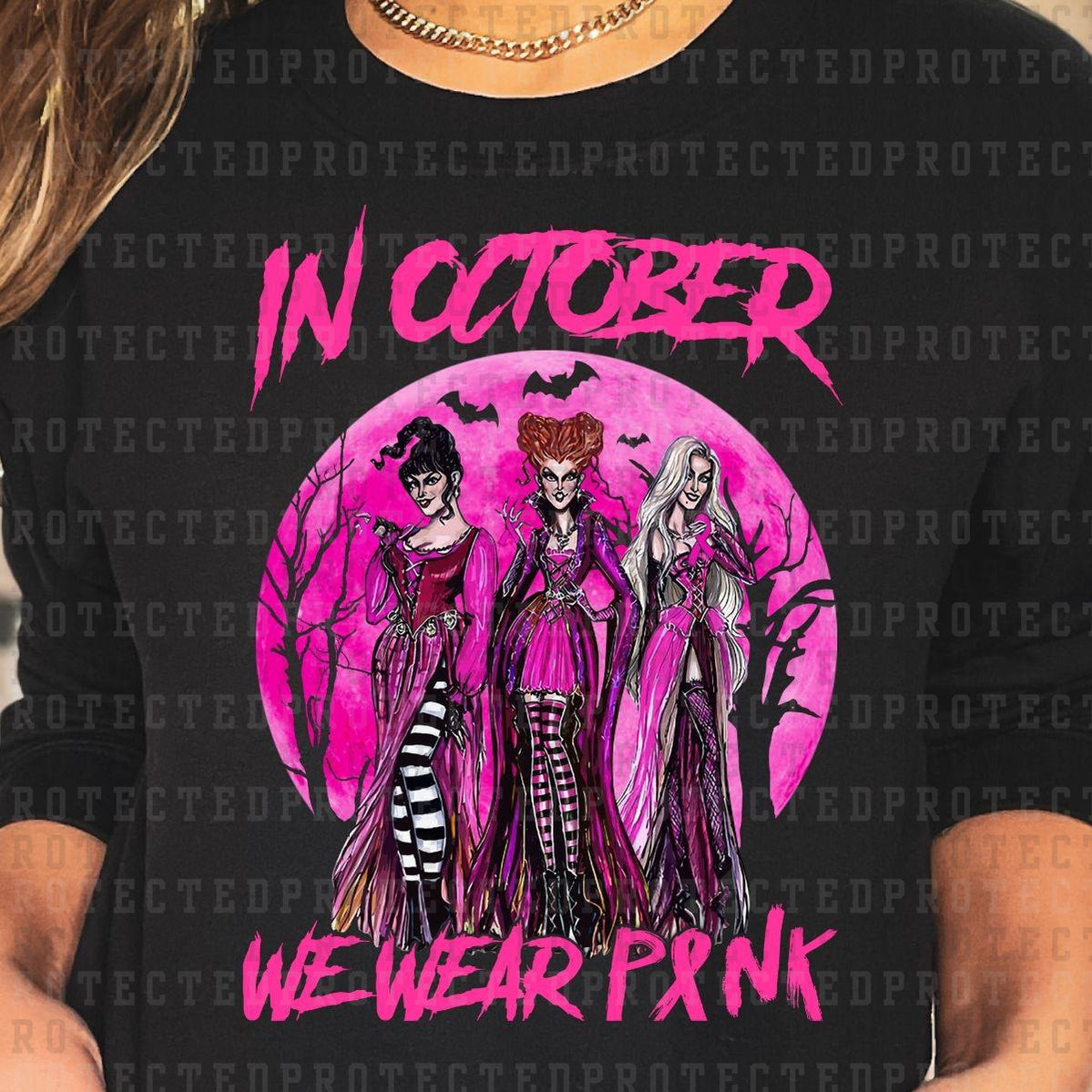 IN OCTOBER WE WEAR PINK - DTF TRANSFER