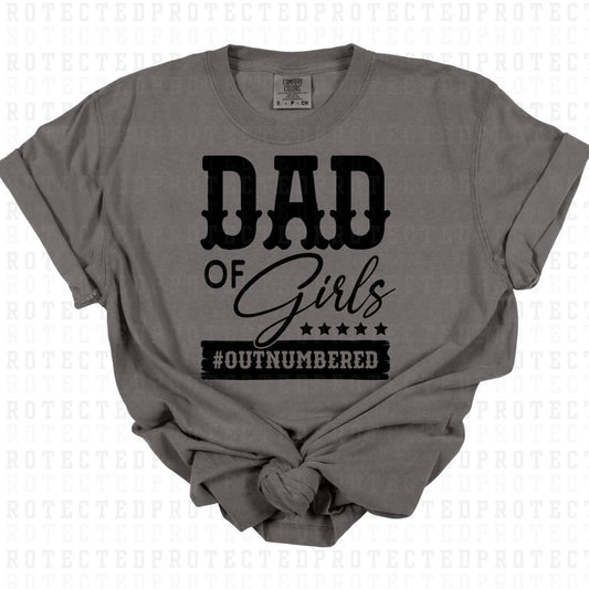 DAD OF GIRLS *SINGLE COLOR* - DTF TRANSFER