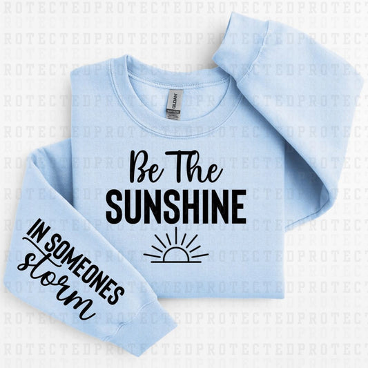 BE THE SUNSHINE - *SINGLE COLOR - SLEEVE DESIGN COMES IN 6"* (FULL FRONT/1 SLEEVE) - DTF TRANSFER