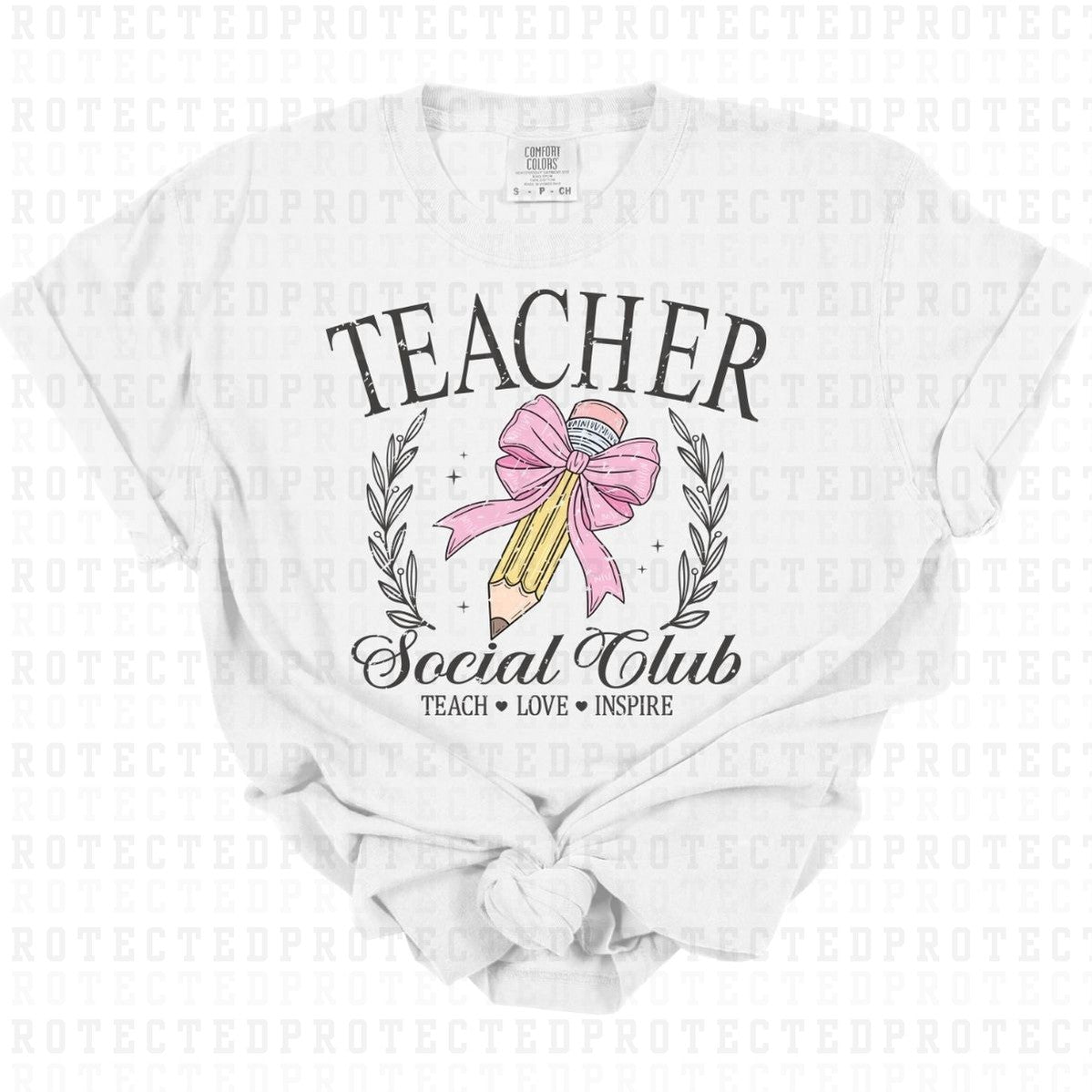 COQUETTE TEACHER SOCIAL CLUB *GRUNGE* - DTF TRANSFER