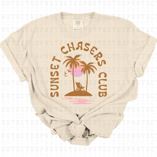 SUNSET CHASERS CLUB *W/GRUNGE* - DTF TRANSFER