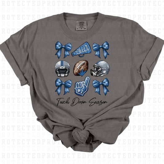 COQUETTE TOUCHDOWN SEASON *BLUE/GREY* - DTF TRANSFER