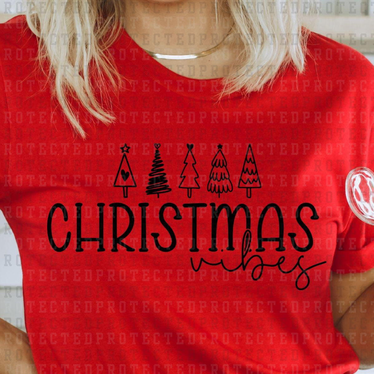 CHRISTMAS VIBES *SINGLE COLOR* - DTF TRANSFER