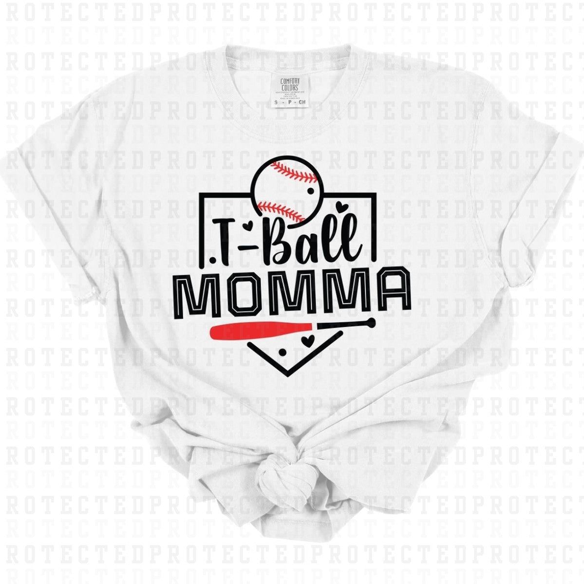 T-BALL MOMMA *BLACK* - DTF TRANSFER