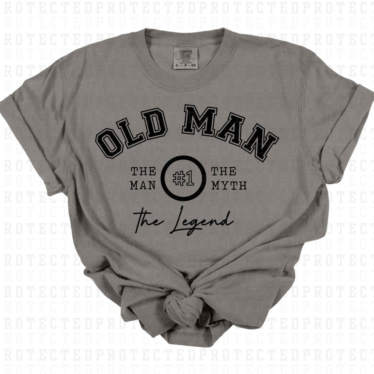 OLD MAN *SINGLE COLOR* - DTF TRANSFER