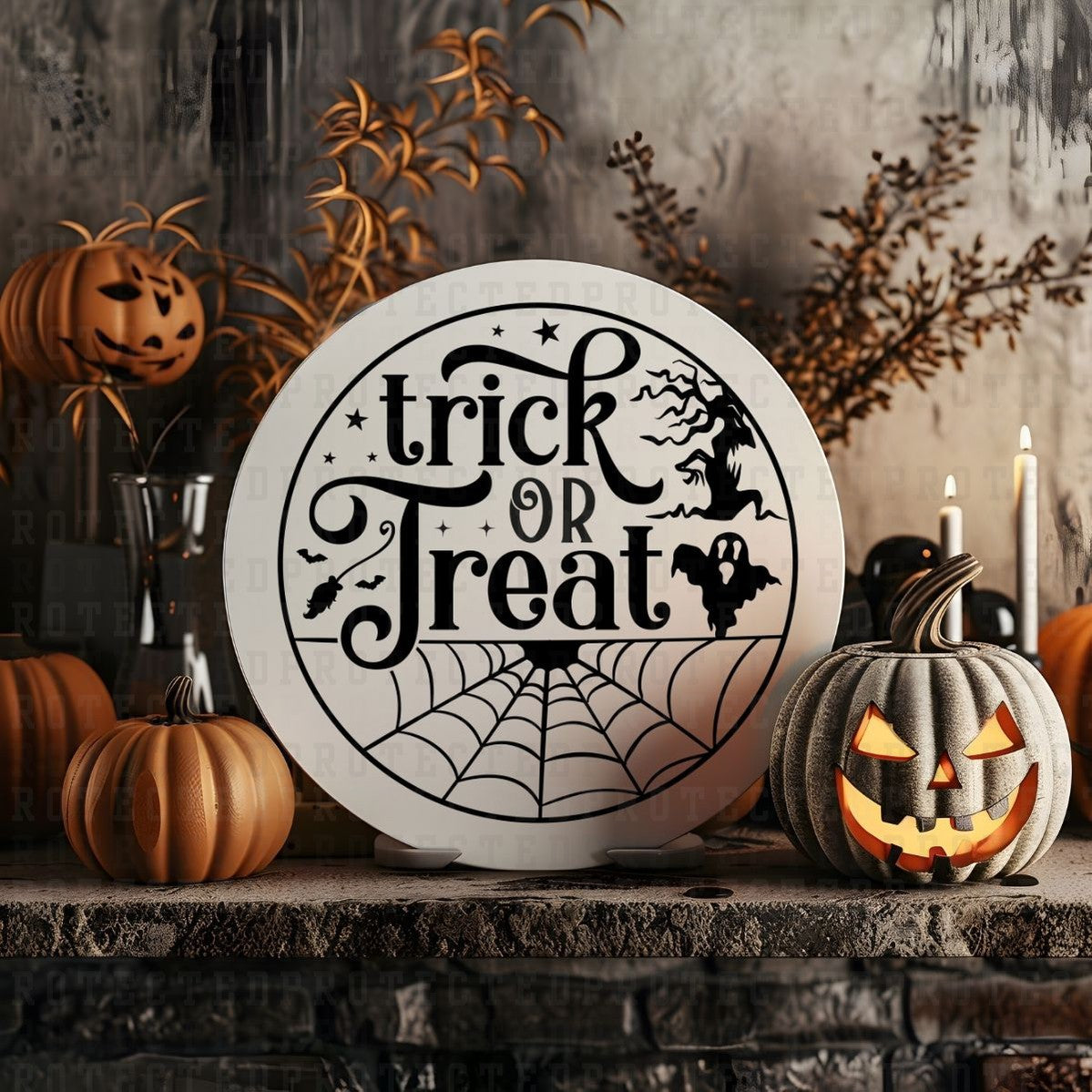 TRICK OR TREAT *SINGLE COLOR* - DTF TRANSFER