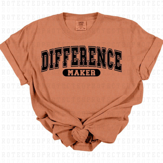 DIFFERENCE MAKER *BLACK - SINGLE COLOR* - DTF TRANSFER