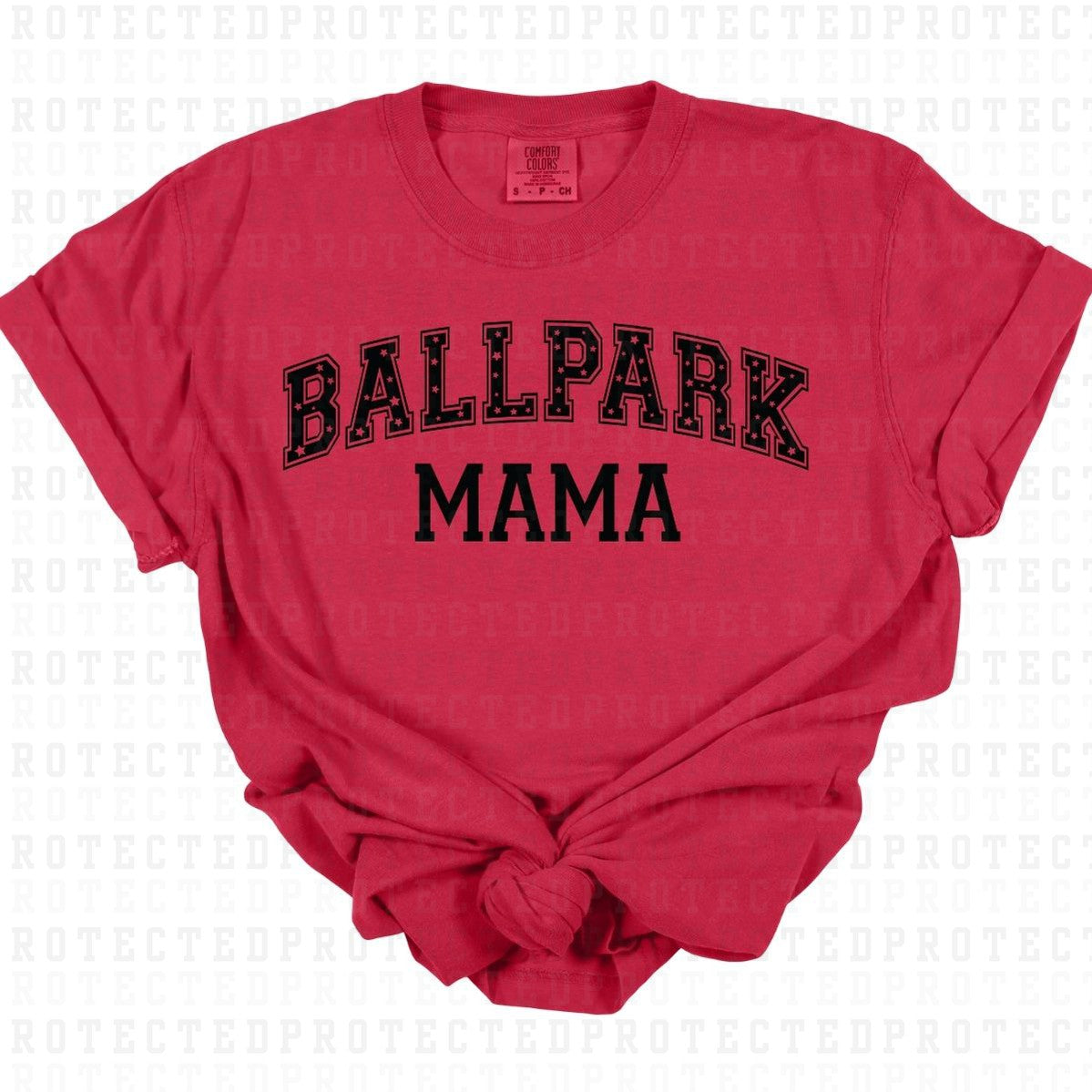 BALLPARK MAMA *BLACK - SINGLE COLOR* - DTF TRANSFER