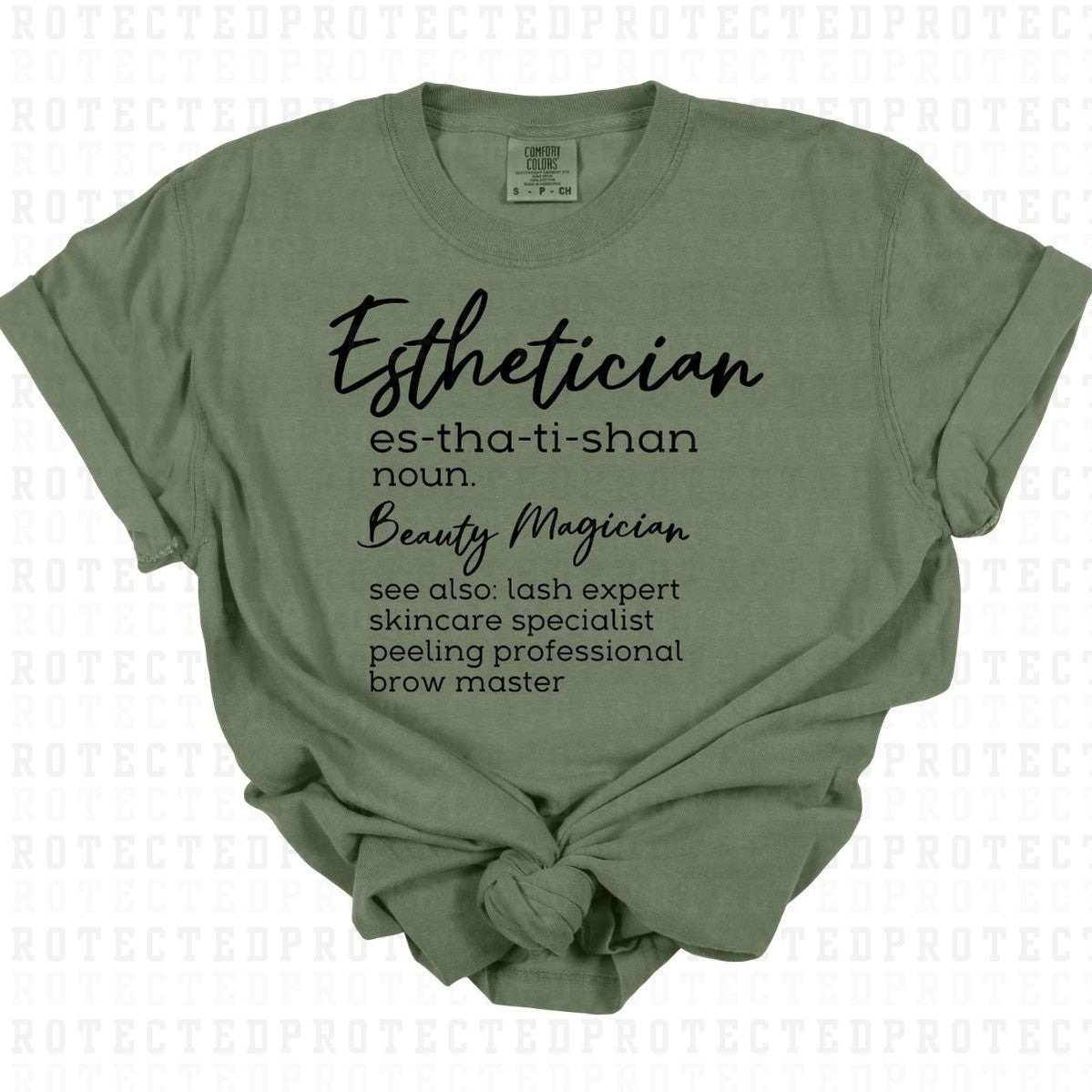 ESTHETICIAN *SINGLE COLOR* - DTF TRANSFER